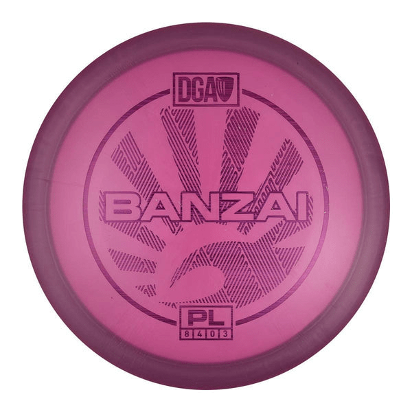 Pink Banzai PL disc golf disc